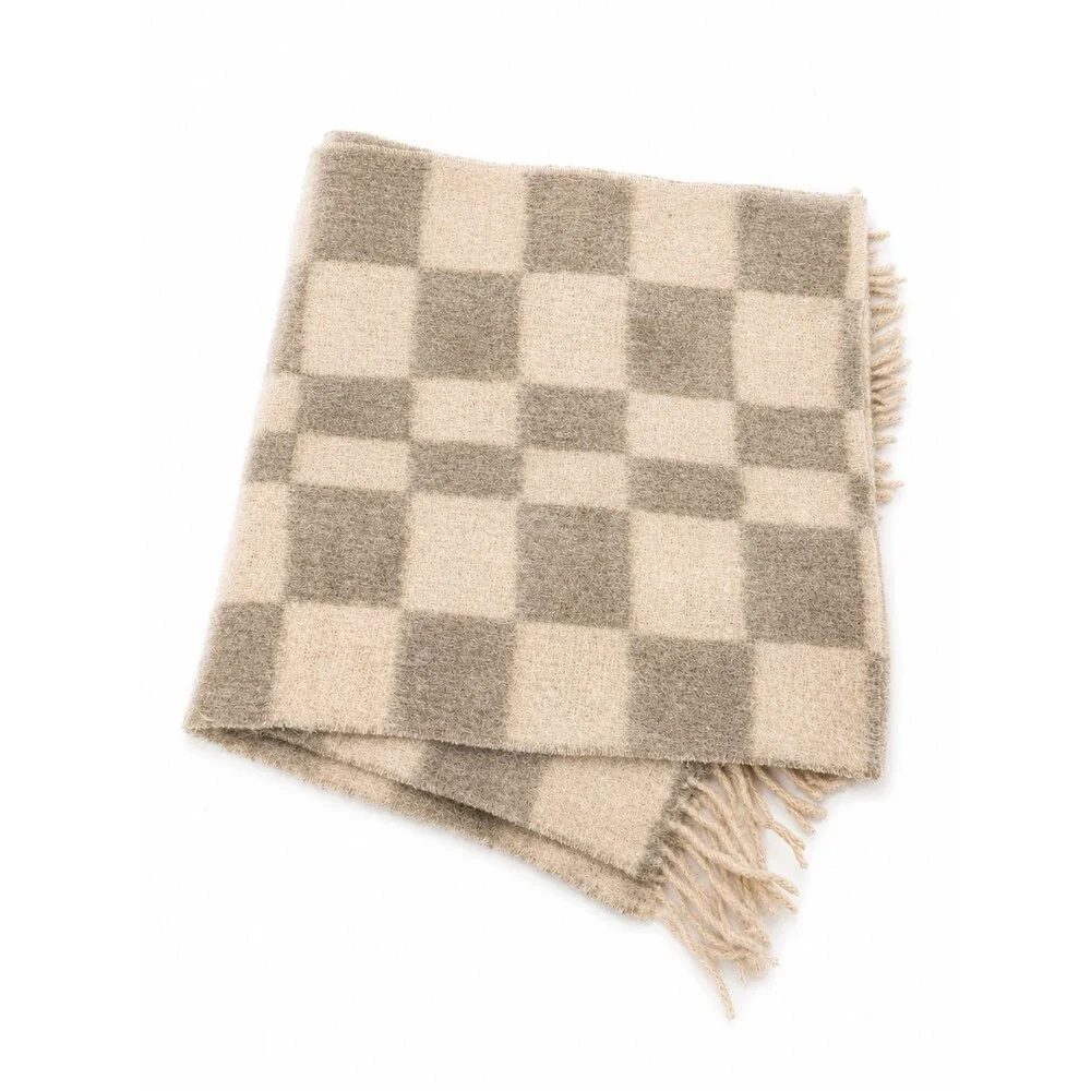 Women's Madewell Brushed Pastel Plaid Scarf 78 1/2